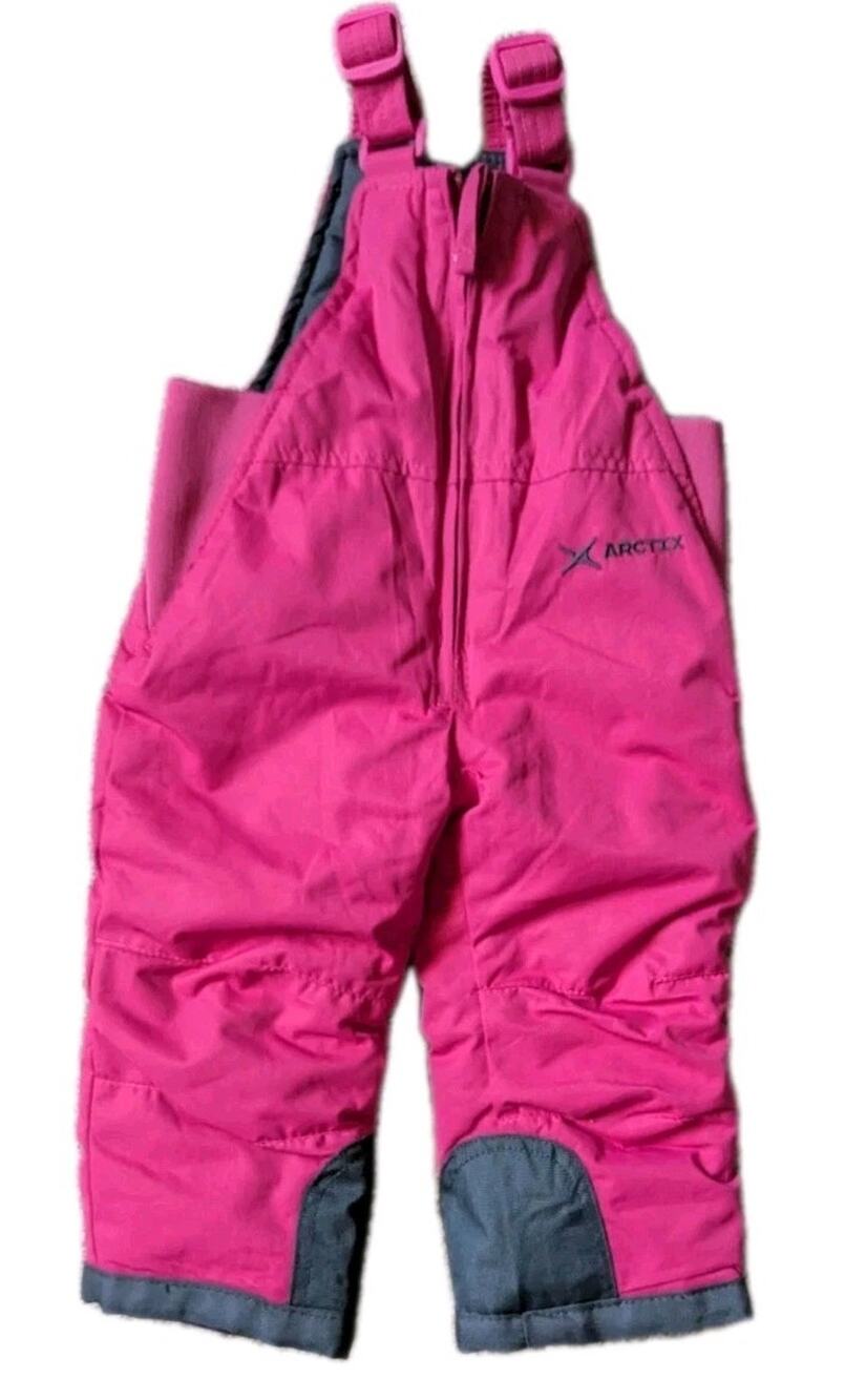 Arctix Infant Chest High Snow Bib Ski Overalls Fuschia Pink 12 Months New